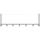 Firewood Rack Anthracite 360x35x120 cm Steel - Top-Down View