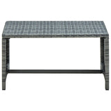 Coffee Table Anthracite 70x40x38 cm Poly Rattan