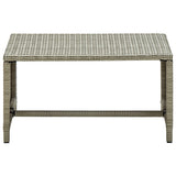 Coffee Table Beige 70x40x38 cm Poly Rattan