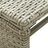 Coffee Table Beige 70x40x38 cm Poly Rattan