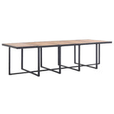 15 Piece Outdoor Dining Set with Cushions Poly Rattan Black - 45-Degree Angle