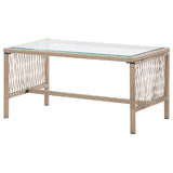 4 Piece Garden Lounge Set with Cushion Poly Rattan Beige