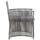 4 Piece Garden Lounge Set with Cushion Poly Rattan Anthracite - Extra Image