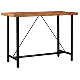 5 Piece Bar Set Solid Wood and Real Leather - Extra Image