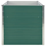 Raised Garden Bed 160x80x77 cm Galvanised Steel Green