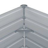 Raised Garden Bed 160x80x45 cm Galvanised Steel Grey