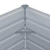 Raised Garden Bed 160x80x45 cm Galvanised Steel Brown
