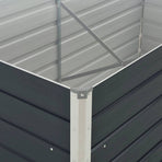 Raised Garden Bed 160x80x45 cm Galvanised Steel Anthracite