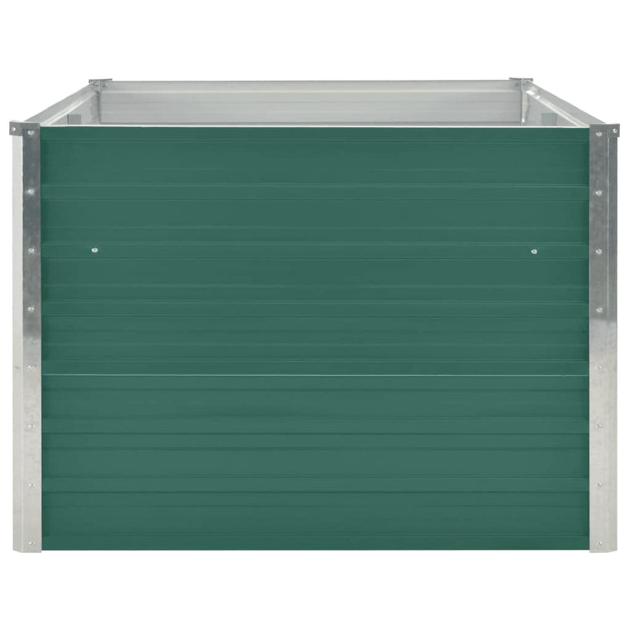 Raised Garden Bed 160x80x45 cm Galvanised Steel Green