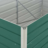 Raised Garden Bed 160x80x45 cm Galvanised Steel Green - 45-Degree Angle