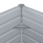 Raised Garden Bed 160x80x45 cm Galvanised Steel Green