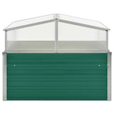 Greenhouse Green 100x100x77 cm Galvanised Steel - Side View