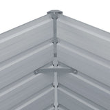 Raised Garden Bed 100x100x45 cm Galvanised Steel Brown - 45-Degree Angle