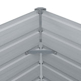 Raised Garden Bed 100x100x45 cm Galvanised Steel Green - 45-Degree Angle