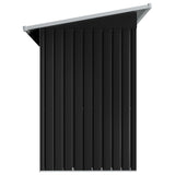 Garden Shed Anthracite Steel - Top-Down View