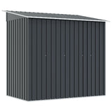 Garden Shed Anthracite Steel - Close-Up Angle