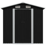 Garden Storage Shed Anthracite Steel 204x132x186 cm