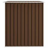 Garden Storage Shed Brown 257x205x178 cm Steel
