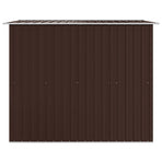 Garden Storage Shed Brown 257x205x178 cm Steel