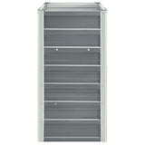 Garden Raised Bed Galvanised Steel 240x40x77 cm Grey