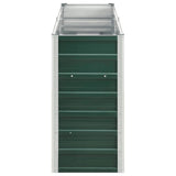 Garden Raised Bed Galvanised Steel 240x40x77 cm Green - 45-Degree Angle