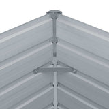 Garden Raised Bed Galvanised Steel 240x40x45 cm Grey
