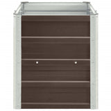 Garden Raised Bed Galvanised Steel 240x40x45 cm Brown - 45-Degree Angle
