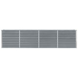 Raised Garden Bed 320x40x77 cm Galvanised Steel Grey