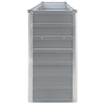 Raised Garden Bed 320x40x77 cm Galvanised Steel Grey