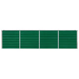 Raised Garden Bed 320x40x77 cm Galvanised Steel Green - 45-Degree Angle
