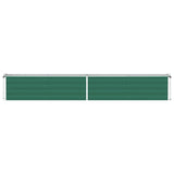 Garden Raised Bed Galvanised Steel 320x40x45 cm Green