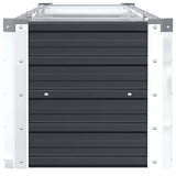 Garden Raised Bed Galvanised Steel 320x40x45 cm Anthracite - 45-Degree Angle