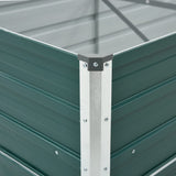 Garden Raised Bed Galvanised Steel 480x80x45 cm Green - 45-Degree Angle