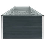 Garden Raised Bed Galvanised Steel 480x80x45 cm Anthracite