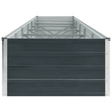 Garden Raised Bed Galvanised Steel 480x80x45 cm Anthracite - 45-Degree Angle