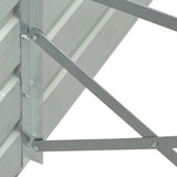 Garden Raised Bed Galvanised Steel 480x80x77 cm Brown