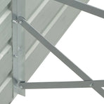 Garden Raised Bed Galvanised Steel 480x80x77 cm Brown
