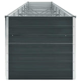 Garden Raised Bed Galvanised Steel 480x80x77 cm Anthracite