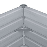 Garden Raised Bed Galvanised Steel 600x80x45 cm Grey
