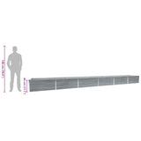 Garden Raised Bed Galvanised Steel 600x80x45 cm Grey - Extra Image