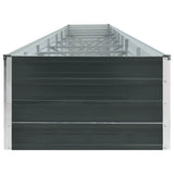 Garden Raised Bed Galvanised Steel 600x80x45 cm Anthracite - 45-Degree Angle