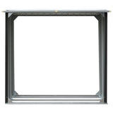 Log Storage Shed Galvanised Steel 172x91x154 cm Anthracite - Side View