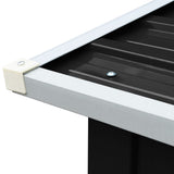 Log Storage Shed Galvanised Steel 172x91x154 cm Anthracite - 45-Degree Angle
