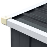 Garden Log Storage Shed Galvanised Steel 330x84x152 cm Anthracite - Extra Image