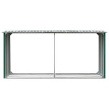 Garden Log Storage Shed Galvanised Steel 330x92x153 cm Green