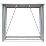 Garden Log Storage Shed Galvanised Steel 163x83x154 cm Green