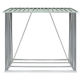 Garden Log Storage Shed Galvanised Steel 163x83x154 cm Green