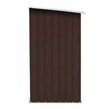 Garden Log Storage Shed Galvanised Steel 163x83x154 cm Brown - Top-Down View