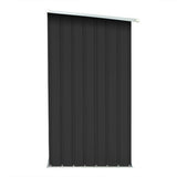 Garden Log Storage Shed Galvanised Steel 163x83x154 cm Anthracite
