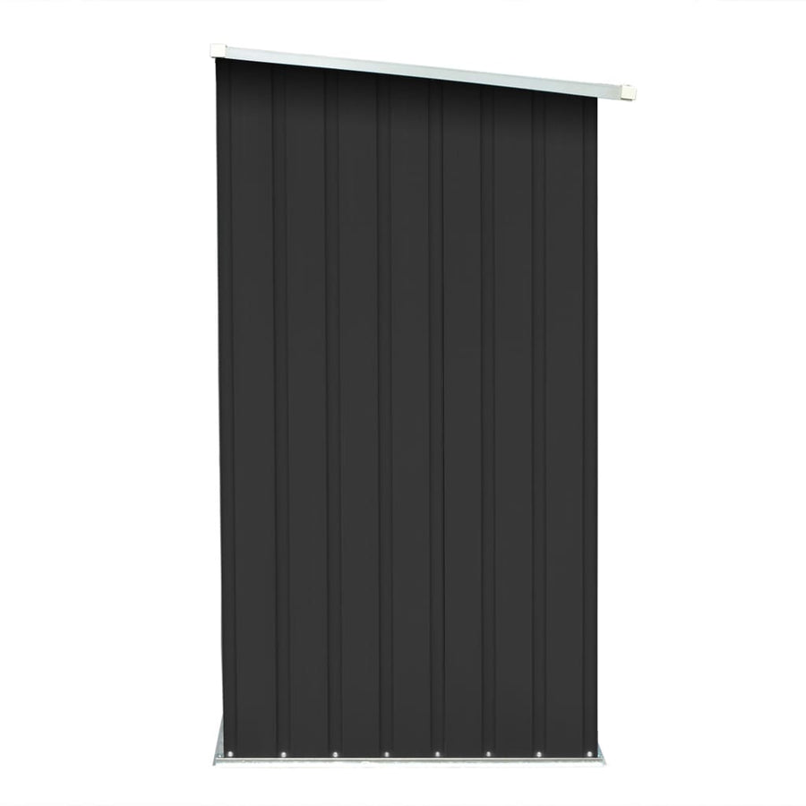 Garden Log Storage Shed 163x83x154 cm Anthracite